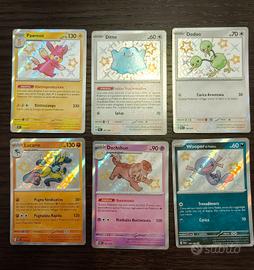 Lotto carte Pokemon destino di paldea baby shinhy