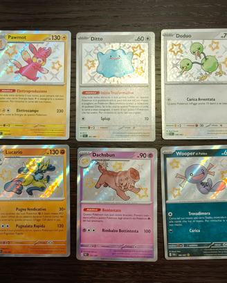 Lotto carte Pokemon destino di paldea baby shinhy