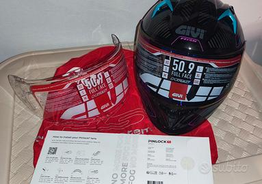 Casco integrale 50.9 Enigm Nero Titanio  Rosa