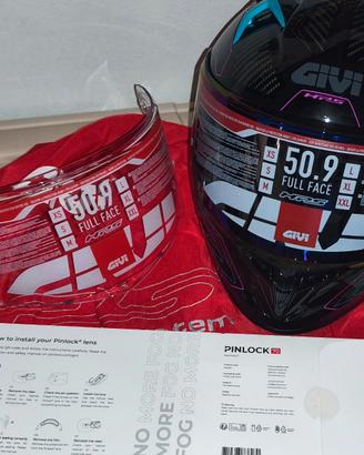Casco integrale 50.9 Enigm Nero Titanio  Rosa