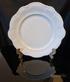 Piatto da portata in porcellana bianca 