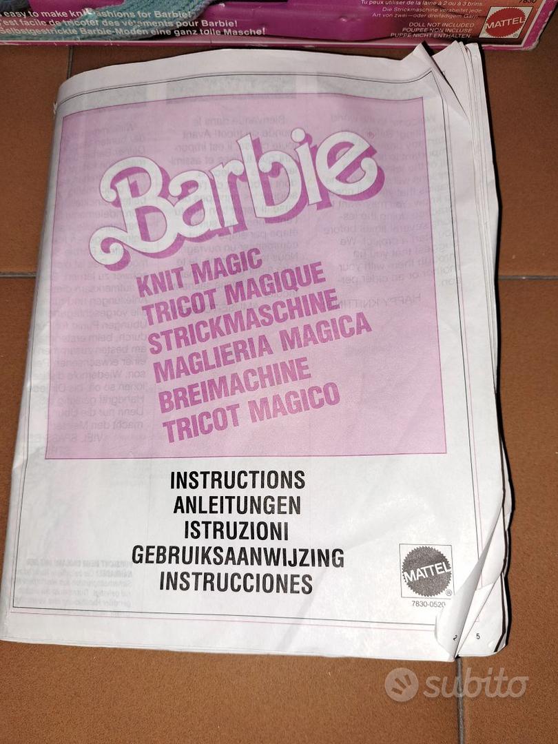 MAGLIERIA MAGICA DI barbie Tricot Magico Breimachine mattel