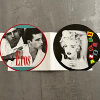 Cartolina doppia Cioè Ramazzotti Madonna 80 vintag