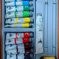  Set Colori a Olio Maimeri + Diluente – 12 Tubetti