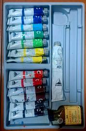  Set Colori a Olio Maimeri + Diluente – 12 Tubetti