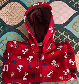 Felpa con zip e cappuccio neonato 6/9 mesi