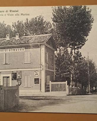 Cartolina Miramare (Rimini) stazione