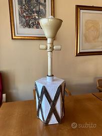 Lampada vintage ceramica firmata V. Pagliari