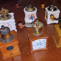 Lotto di 6 modellini macinini del caffè Fabbri Ed.