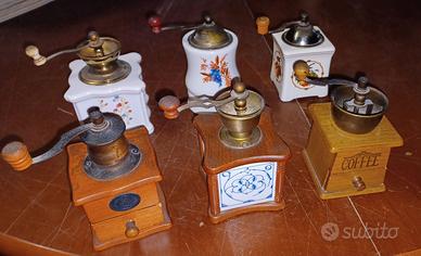 Lotto di 6 modellini macinini del caffè Fabbri Ed.