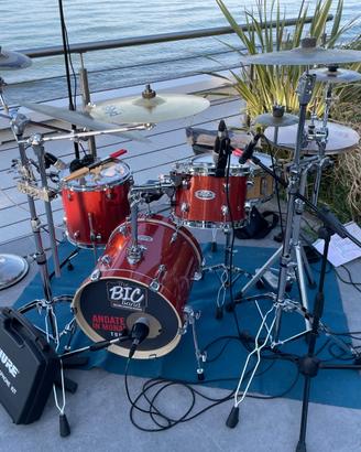 batteria acustica Pearl completa di tutto