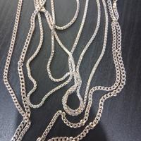 lotto di 6 catenine argento 925