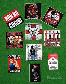 adesivi ultras Milan 