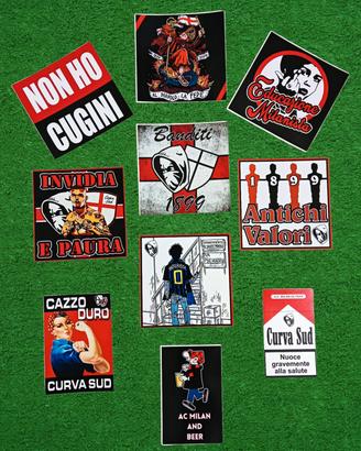 adesivi ultras Milan 