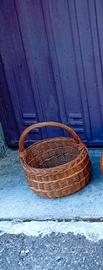 cestino in vimini rattan