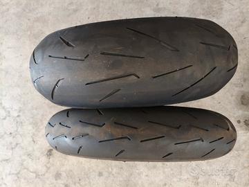 set gomme Pirelli Rosso 4 Corsa 120/70 180/55