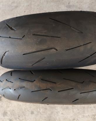 set gomme Pirelli Rosso 4 Corsa 120/70 180/55