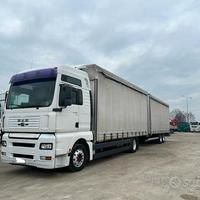 Man TGA 18.460 4x2 centinato + Biga Carlux