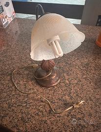 Lampada comodino in ottone