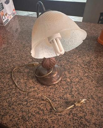 Lampada comodino in ottone