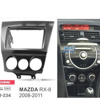 CORNICE NERA LUCIDA RADIO 2-DIN PER MAZDA RX-8 08-