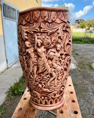 Porta ombrelli ceramica smaltata anni 60
