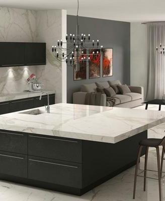 Gres Calacatta oro effetto marmo lucido