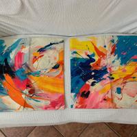 Set 2 federe colorate Splash – 45x45 cm