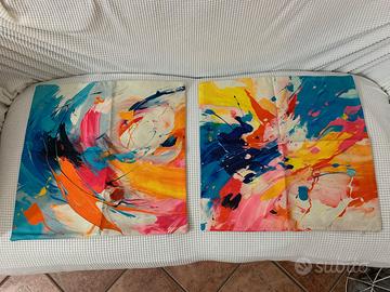 Set 2 federe colorate Splash – 45x45 cm