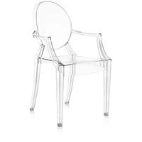 sedia poltroncina con braccioli in policarbonato