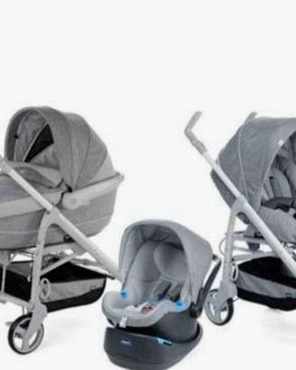 Trio love Chicco argento e bianco