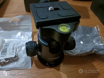 testa cavalletto snodabile attacco rapido 