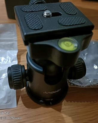 testa cavalletto snodabile attacco rapido 