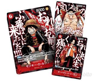 Set Saikyo Jump 2026 PROMO Luffy Ace e Whitebeard