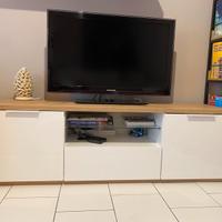 Mobile TV Deghi bianco/rovere 160 cm