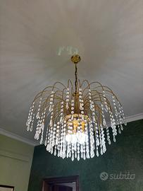 Lampadario a gocce con 2 applique uguali