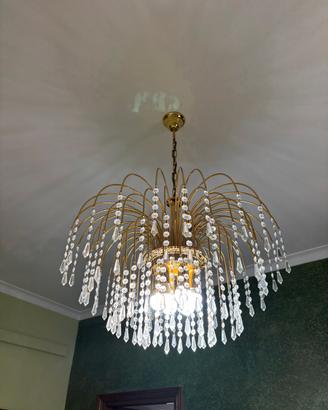 Lampadario a gocce con 2 applique uguali