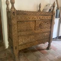 cassapanca asiatica in legno