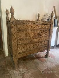 cassapanca asiatica in legno