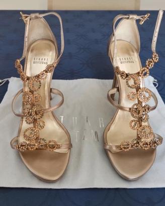 Sandalo gioiello Stuart Weitzman bronzo/dorato