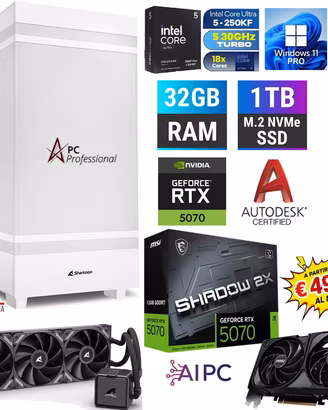 PC PRO INTEL 250KF 32GB RAM SSD1TB NVIDIA 5070 W11