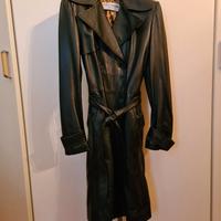 trench vera pelle donna