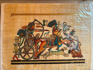Papiro egizio di Adel Ghabour. Scena antica