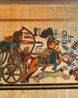 Papiro egizio di Adel Ghabour. Scena antica