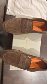 Mocassino penny Carlo da uomo in suede