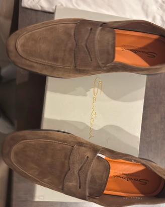 Mocassino penny Carlo da uomo in suede
