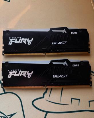 Kingston Fury Beast RAM DDR5 5600mhz 16GB