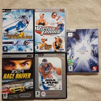 Lotto 5 Videogiochi Sportivi PC Custodie Originali