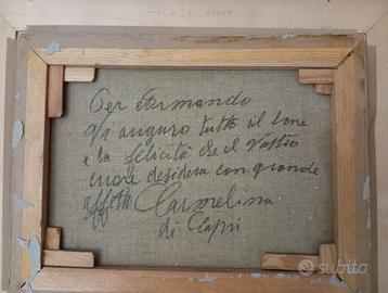 Carmelina di capri olio su tela