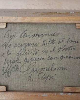 Carmelina di capri olio su tela